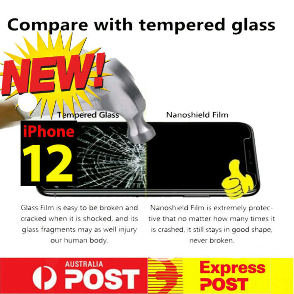 Nano Screen Protector (Stronger than Glass) Unbreakable