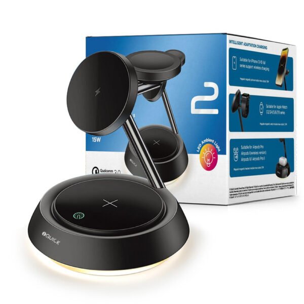 IQuick Twig 2 Multi Functions Wireless Charger With LED Ambient Light