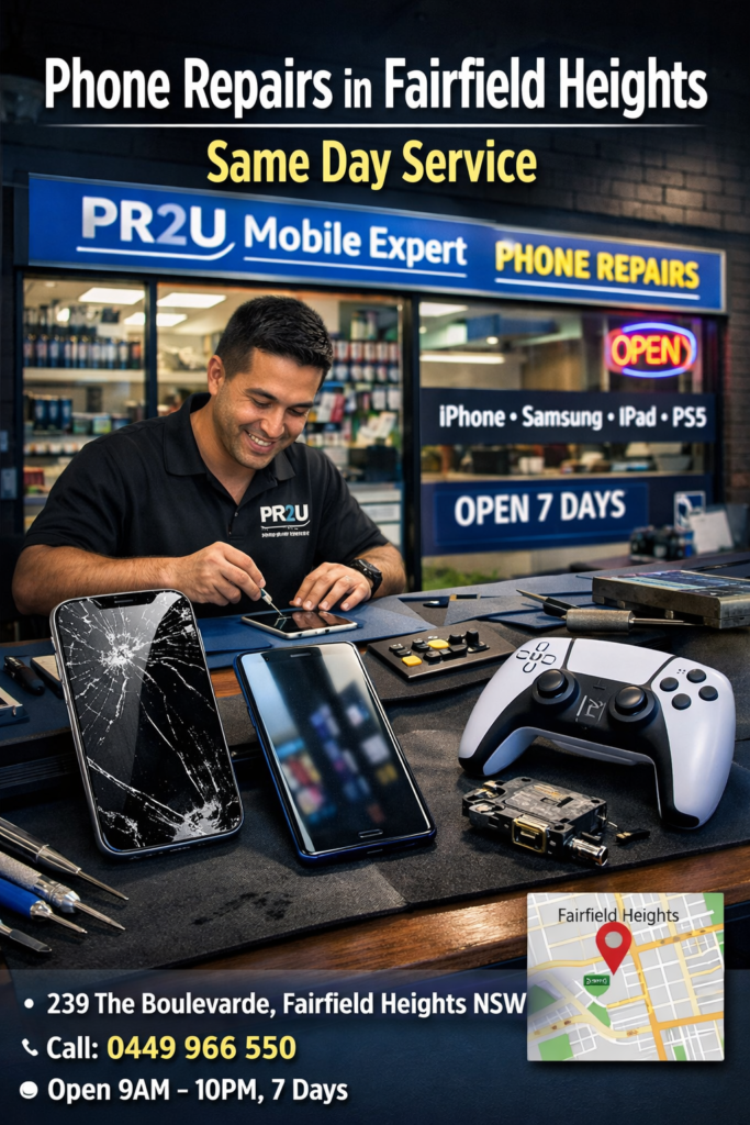 Phone Repairs Fairfield Heights | Same Day Fix – PR2U Mobile Expert
